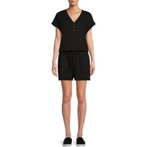 🛍️NWOT Time & Tru Black Henley Romper size 20 (XXL)